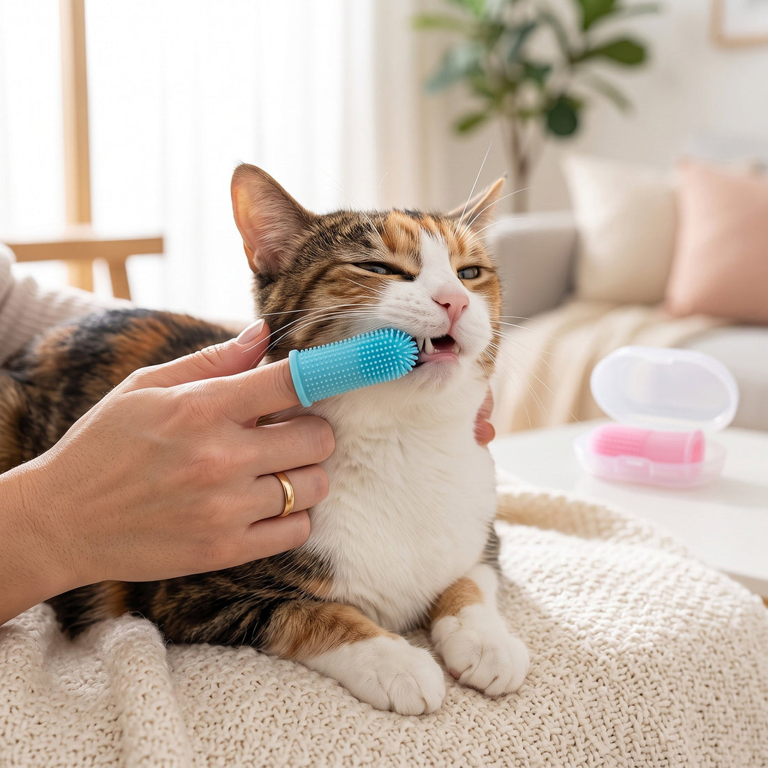 FurFree™ Finger Toothbrush for Dogs & Cats
