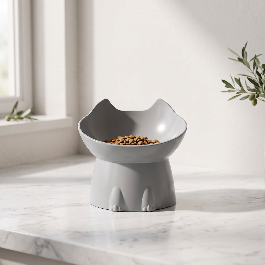 FurFree™ Elevated Cat Feeding Bowl