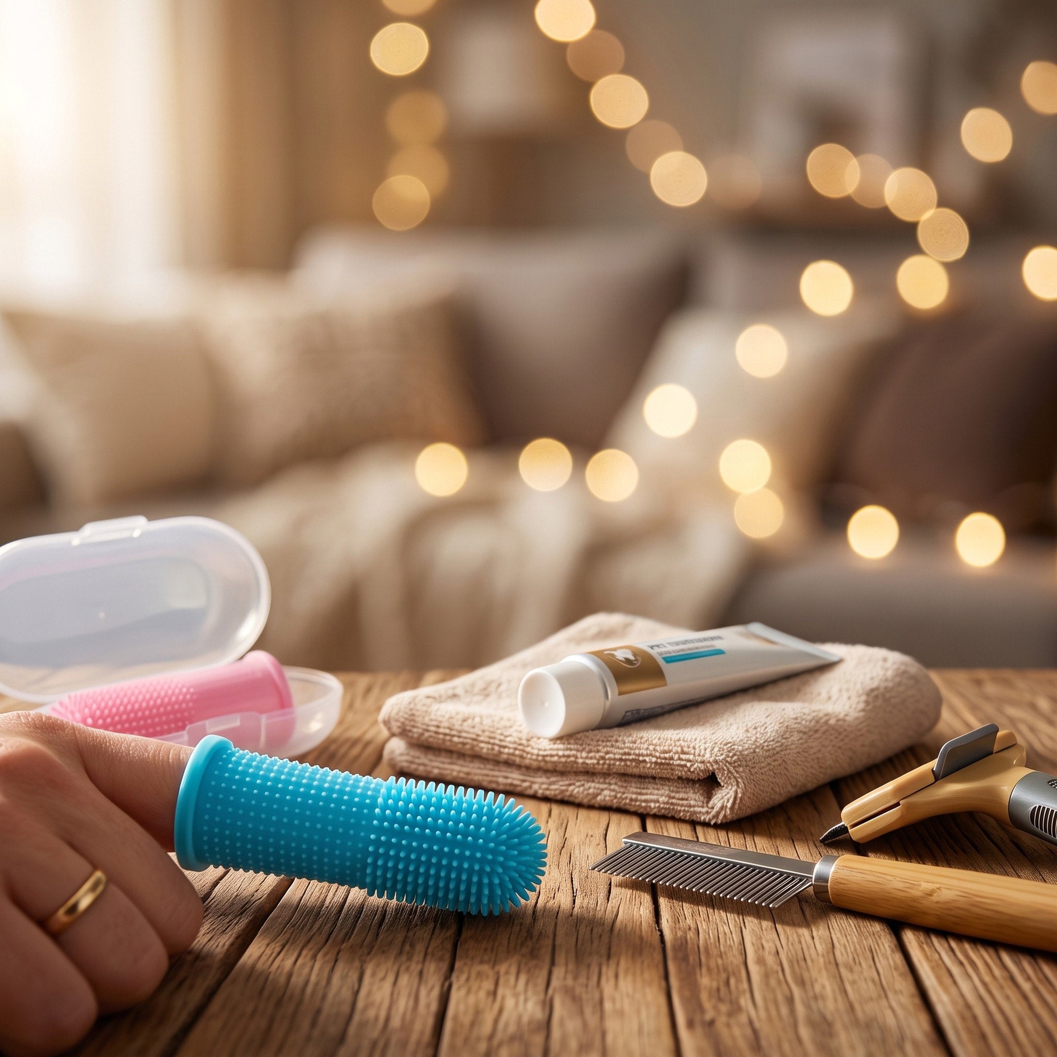 FurFree™ Finger Toothbrush for Dogs & Cats