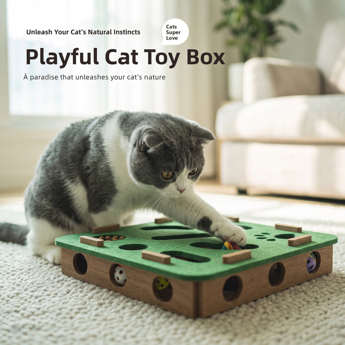 FurFree™ Interactive Cat Puzzle Toy