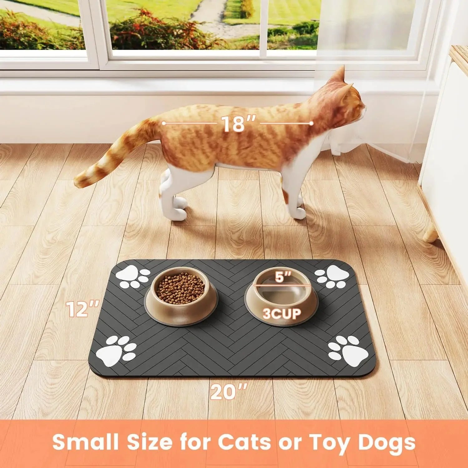FurFree™ Waterproof Pet Feeding Mat