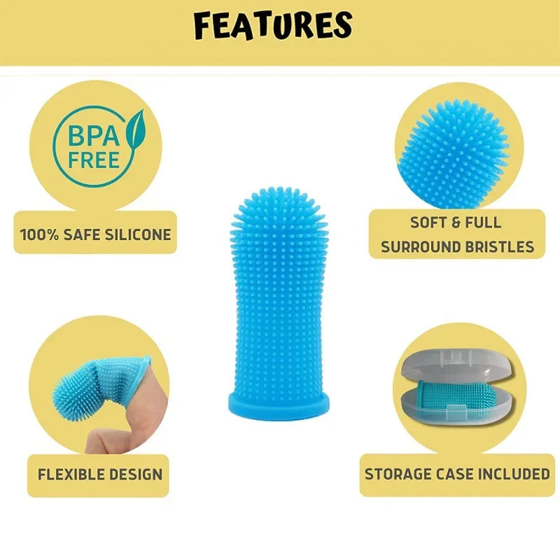 FurFree™ Finger Toothbrush for Dogs & Cats