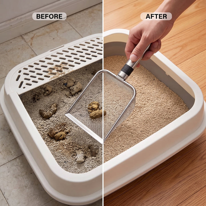 FurFree™ Stainless Steel Cat Litter Scoop